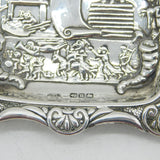 Victorian Sterling Silver 'Mr Punch' Pin or Ring Dish Antique 1894 Birmingham