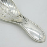 Victorian Sterling Silver Leaf Form Tea Caddy Spoon Antique 1887 Sheffield