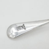 Victorian Silver Plated Stilton Scoop with Ox Heraldic Crest Antique c1890