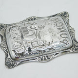 Victorian Sterling Silver 'Mr Punch' Pin or Ring Dish Antique 1894 Birmingham