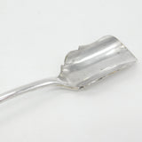 Victorian Silver Plated Stilton Scoop with Ox Heraldic Crest Antique c1890