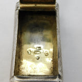 George III Sterling Silver Floral Snuff Box Antique 1807 Birmingham J. Willmore