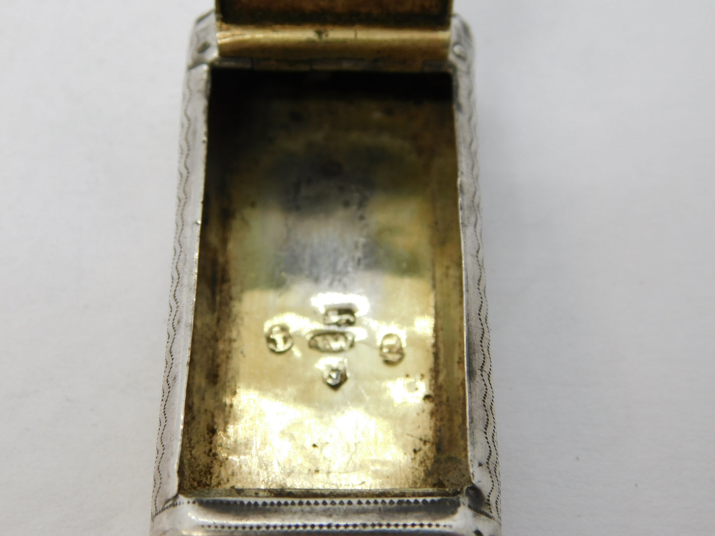 George III Sterling Silver Floral Snuff Box Antique 1807 Birmingham J. Willmore