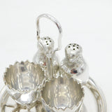 20th Century Silver Plated Novelty Chick & Egg Breakfast Set Antique c1930
