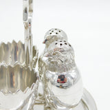 20th Century Silver Plated Novelty Chick & Egg Breakfast Set Antique c1930