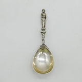 Victorian Sterling Silver Cast Goddess Tea Caddy Spoon Antique London 1871