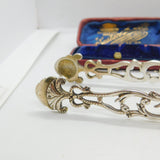 York Assay Georgian Sterling Silver Floral Sugar Tongs Robert Jones c1790
