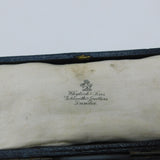 Boxed Pair of Sterling Silver Oyster Forks Antique 1920 London Art Deco