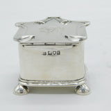 Kate Harris Art Nouveau Sterling Silver Jewellery Ring Box Antique London