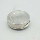 Edwardian Sterling Silver Guilloche Enamel Triket Box Antique 1908 Birmingham