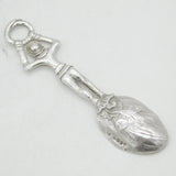 William IV Sterling Silver Monkey Harlequin Sugar or Caddy Spoon Antique 1835 London