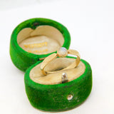 Scottish 9ct Gold & Moonstone Dress Ring by Sidney Beddall Vintage 1978 Edinburgh