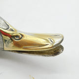 Cast Sterling Silver Novelty Duck Head Desk Paper Clip Vintage 1990 London William Comyns