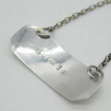 George III Sterling Silver Sherry Decanter Label Antique 1808 Birmingham
