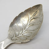 George III Sterling Silver Leaf Form Tea Caddy Spoon Antique 1791 London