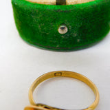 Victorian 18ct Yellow Gold & Graduating Sapphire Band Ring Antique c1900