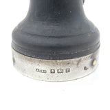 Edwardian Sterling Silver & Wooden 'Clan Gordon' Crested Pepper Shaker 1905 Birmingham