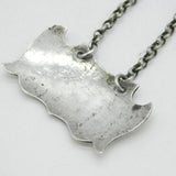 George II Sterling Silver Early Escutcheon Sherry Decanter Label Antique c1750