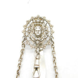 19th Century Art Nouveau Silver Plated Cherub Watch Holder Clip Antique c1880