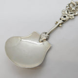 Victorian Sterling Silver Muse Mask Tea Caddy Spoon Antique 1892 Birmingham