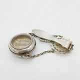 19th Century Art Nouveau Silver Plated Cherub Watch Holder Clip Antique c1880