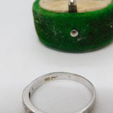 18ct White Gold 0.56ct Brilliant Cut Diamond Half Eternity Ring Vintage c1980