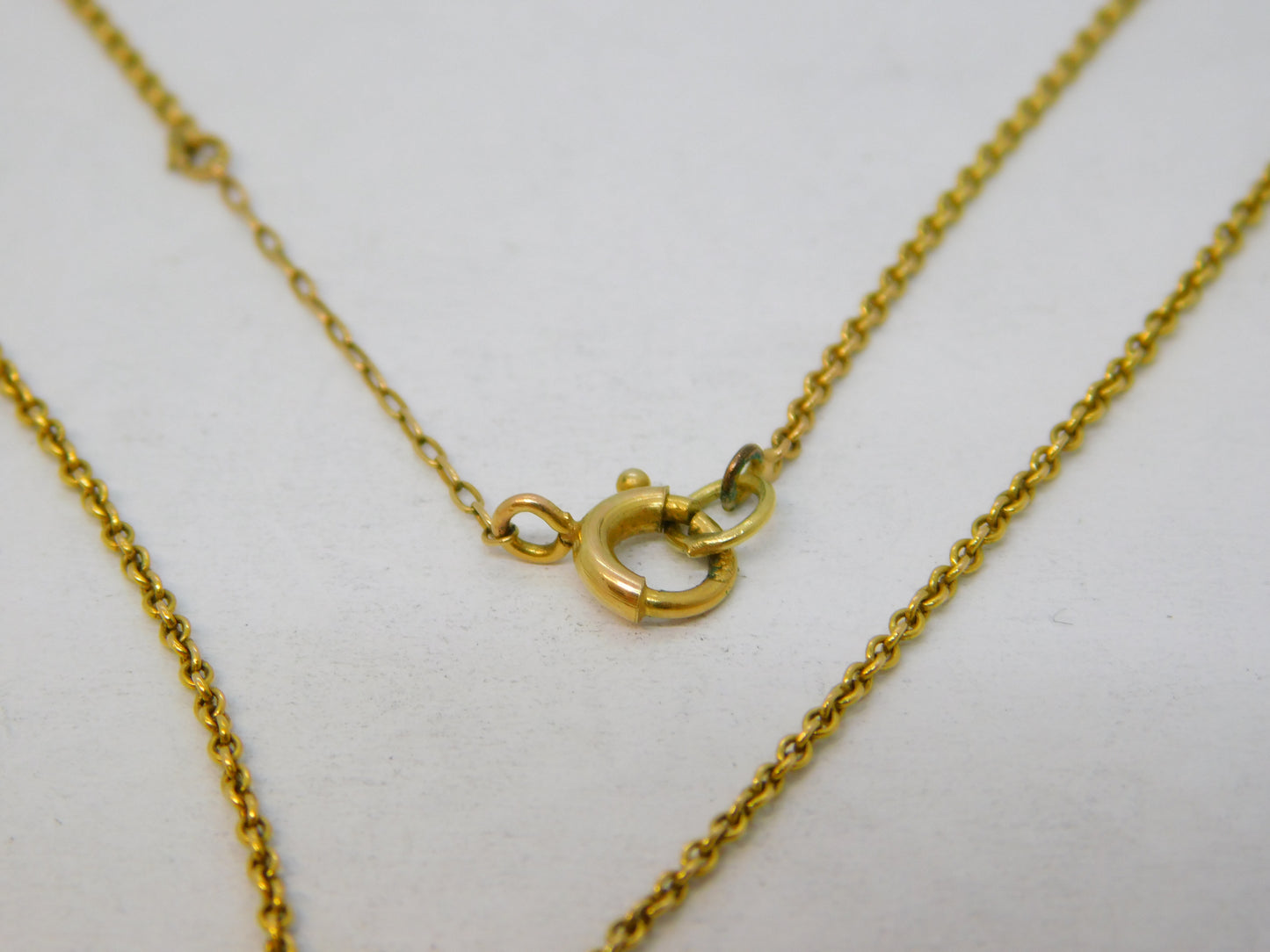 Victorian 15ct Yellow Gold, Aquamarine & Garnet Drop Necklace Antique c1890