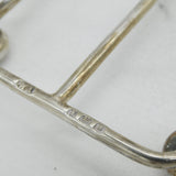 Sterling Silver Novelty Heart-Shaped Toast Rack Antique 1911 Birmingham Deco
