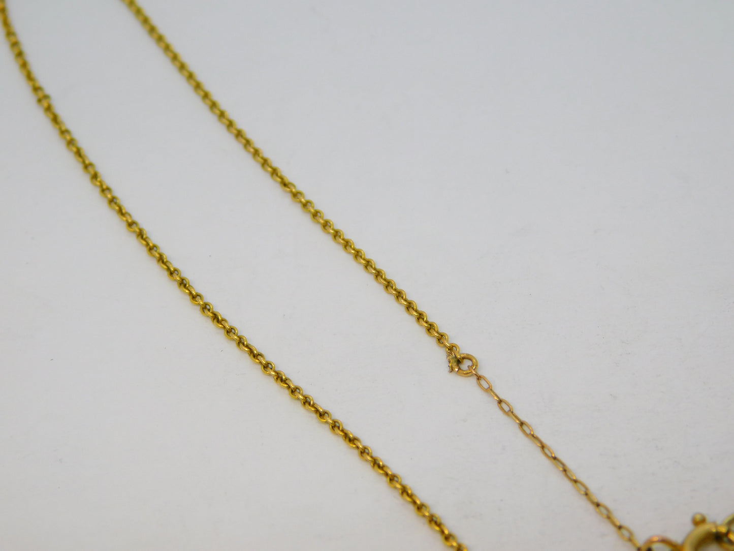 Victorian 15ct Yellow Gold, Aquamarine & Garnet Drop Necklace Antique c1890