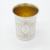19th Century French Sterling Silver Gilded Wine Beaker Antique c1860 Nouveau