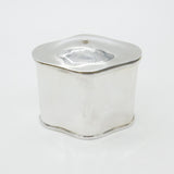 Edwardian Sterling Silver Minimal Tea Caddy Antique 1910 Birmingham C. Turner