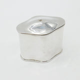 Edwardian Sterling Silver Minimal Tea Caddy Antique 1910 Birmingham C. Turner