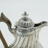 Victorian French .950 Silver Swirling Chocolate Pot Antique c1860 Paris Fortrait