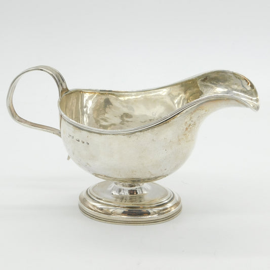 George III Sterling Silver Pedestal Cream Jug Antique 1816 Sheffield