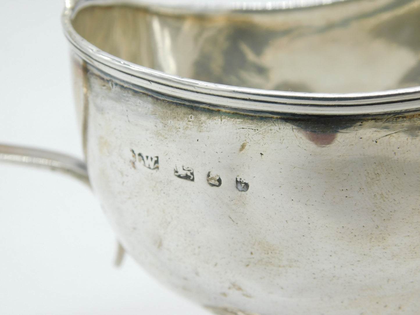 George III Sterling Silver Pedestal Cream Jug Antique 1816 Sheffield