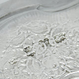 George II Sterling Silver Floral Pattern Salver Dish Antique 1752 London