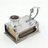 Victorian Sterling Silver Combination Chamberstick & Match Holder Antique 1898 Birmingham