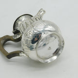 Victorian French .950 Standard Silver Chocolate Pot Antique c1860 Fleur-De-Lys