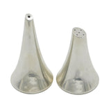 Modernist Pair of Sterling Silver Salt & Pepper Shakers Vintage 1980 London
