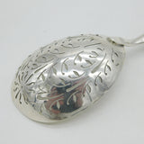 19th Century French .950 Silver Sugar Sifter Spoon Antique c1880 Belle Epoque