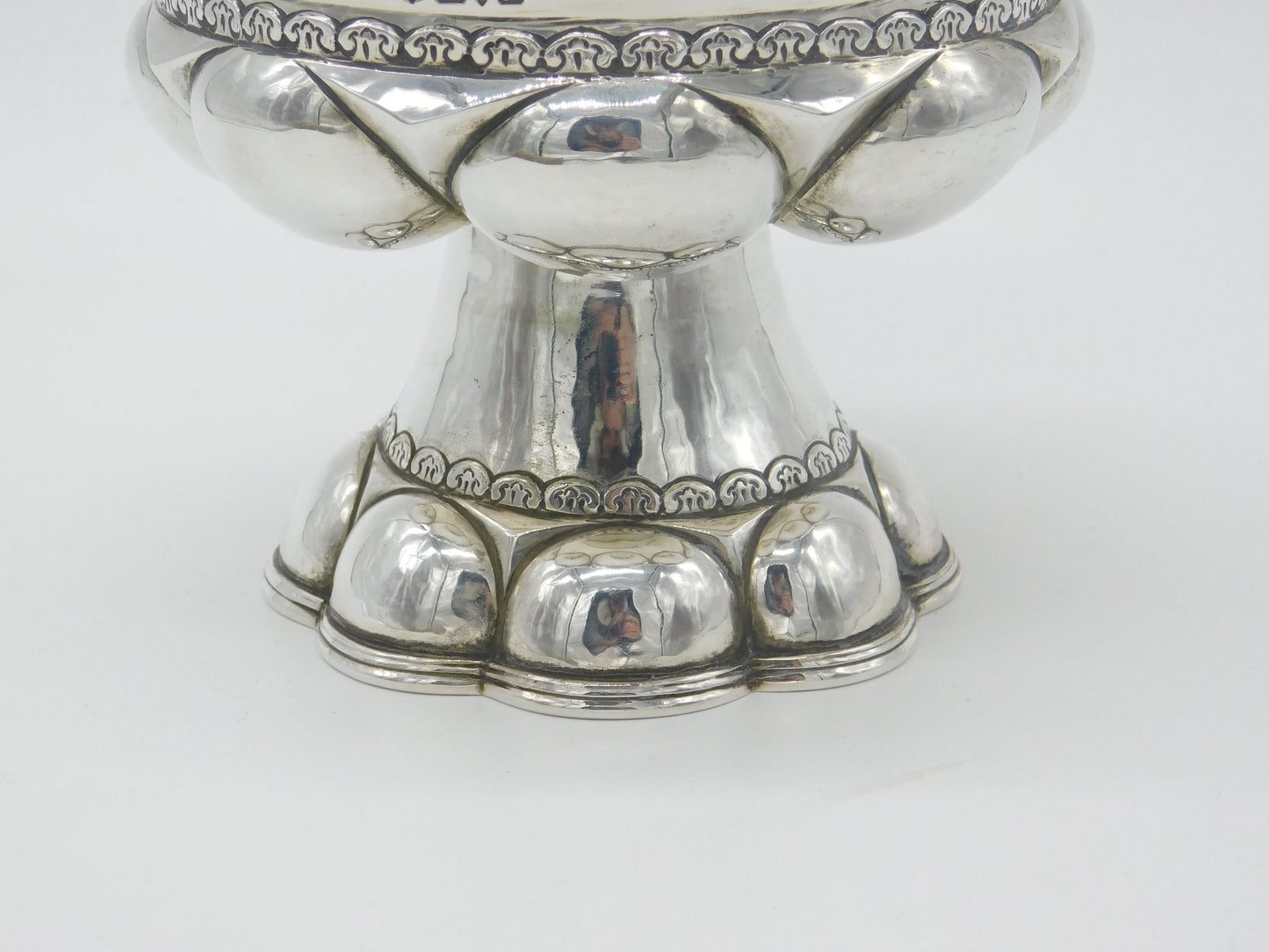 Sterling Silver Large Tudor Cup Chalice Antique 1915 Chester Nathan & Hayes