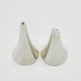 Modernist Pair of Sterling Silver Salt & Pepper Shakers Vintage 1980 London