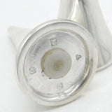 Modernist Pair of Sterling Silver Salt & Pepper Shakers Vintage 1980 London