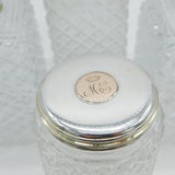 George IV Sterling Silver & Cut Glass 'Countess Vane' Vanity Set Antique c1823 London