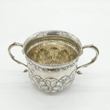 Victorian Sterling Silver Floral Two-Handled Porringer Antique 1899 London