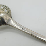 George II Sterling Silver Mote Spoon Antique c1740 London George Greenhill Jones