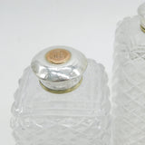 George IV Sterling Silver & Cut Glass 'Countess Vane' Vanity Set Antique c1823 London