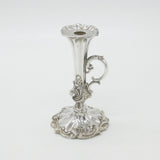 Victorian Sterling Silver Chamberstick 'Go-To-Bed' Antique 1850 Sheffield