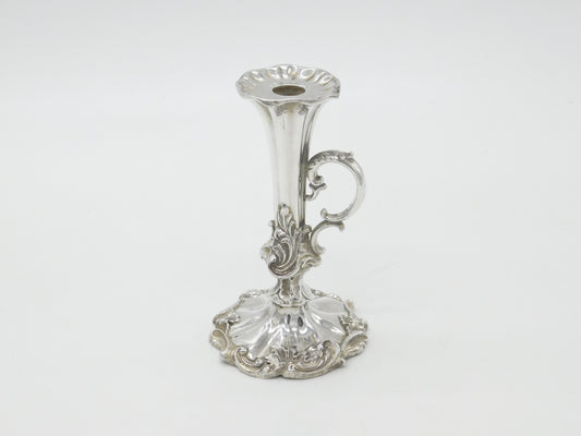 Victorian Sterling Silver Chamberstick 'Go-To-Bed' Antique 1850 Sheffield