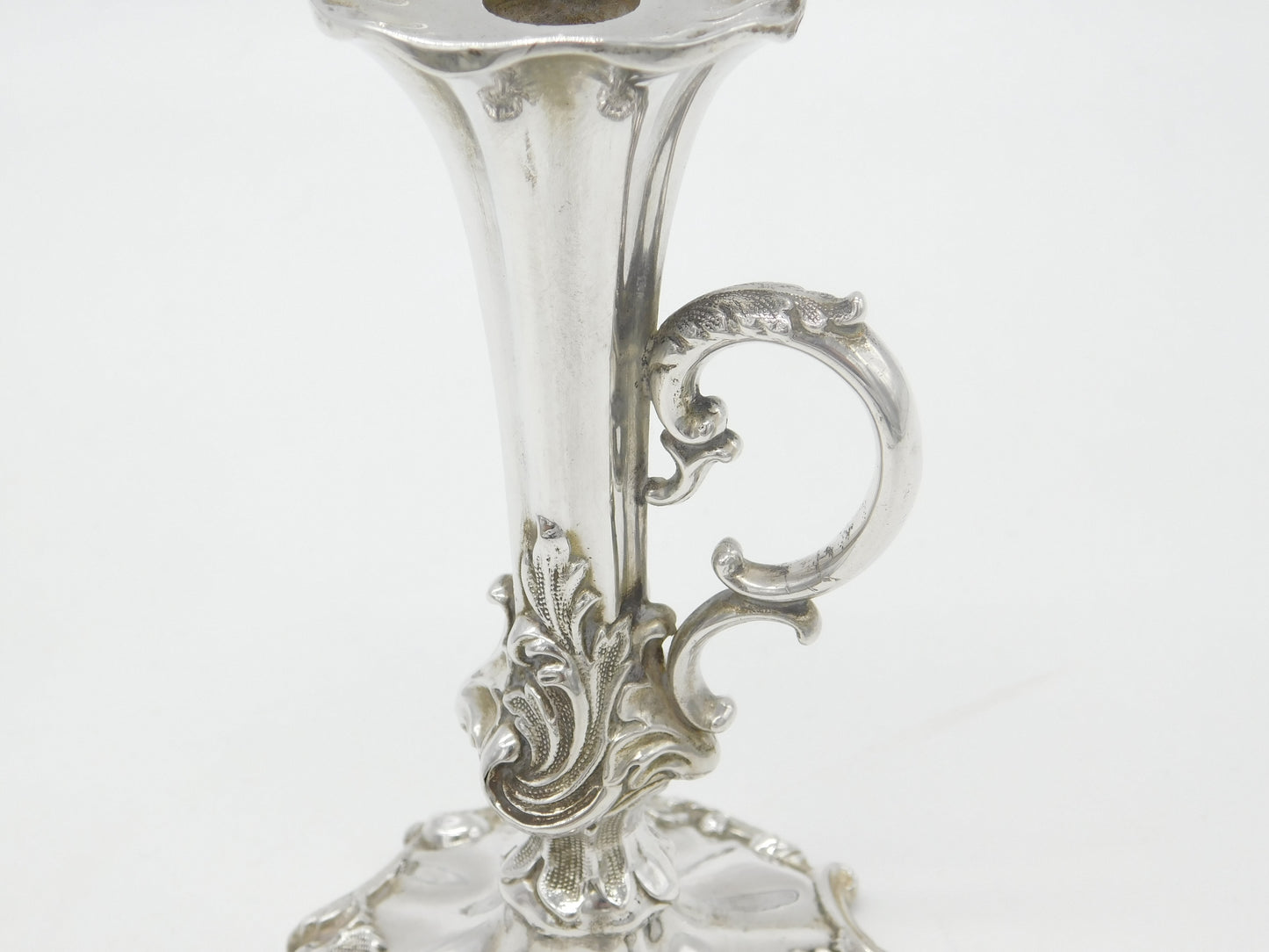 Victorian Sterling Silver Chamberstick 'Go-To-Bed' Antique 1850 Sheffield